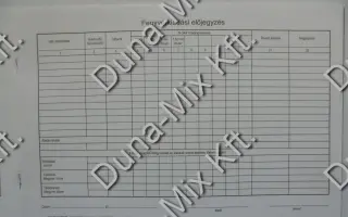 Fegyverkiadási előjegyzés 1